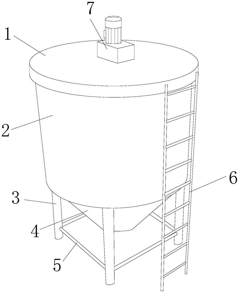 A wastewater stirring device for reducing industrial sewage discharge