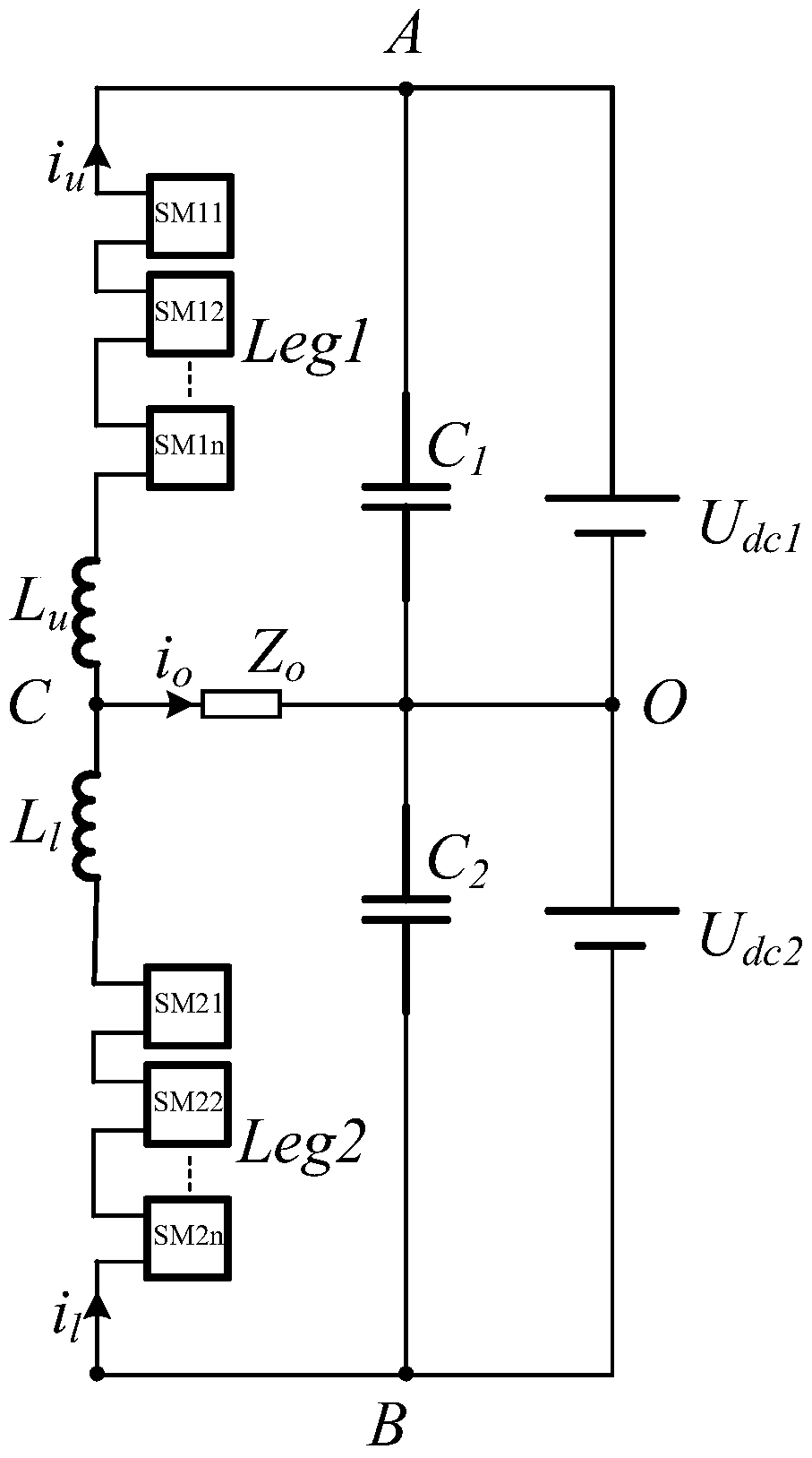 A modular multilevel converter single-phase inverter test circuit and its test method
