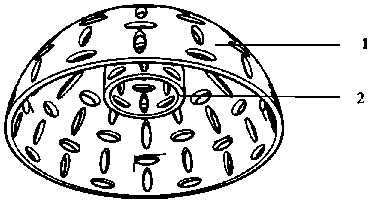 Ear cap with negative Poisson's ratio effect and design method thereof