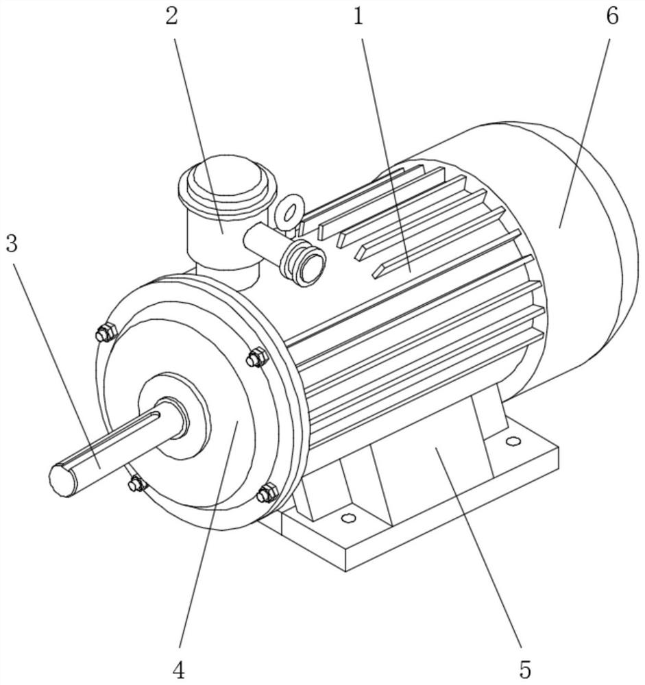 Explosion-proof motor with efficient heat dissipation function