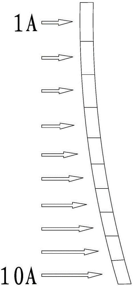 Double-gradient-strength passenger car stand column structure