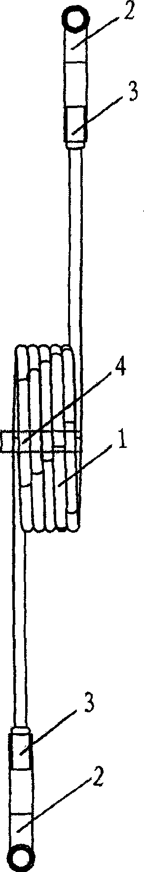 Throttle capillary tube fixing structure of air conditioner