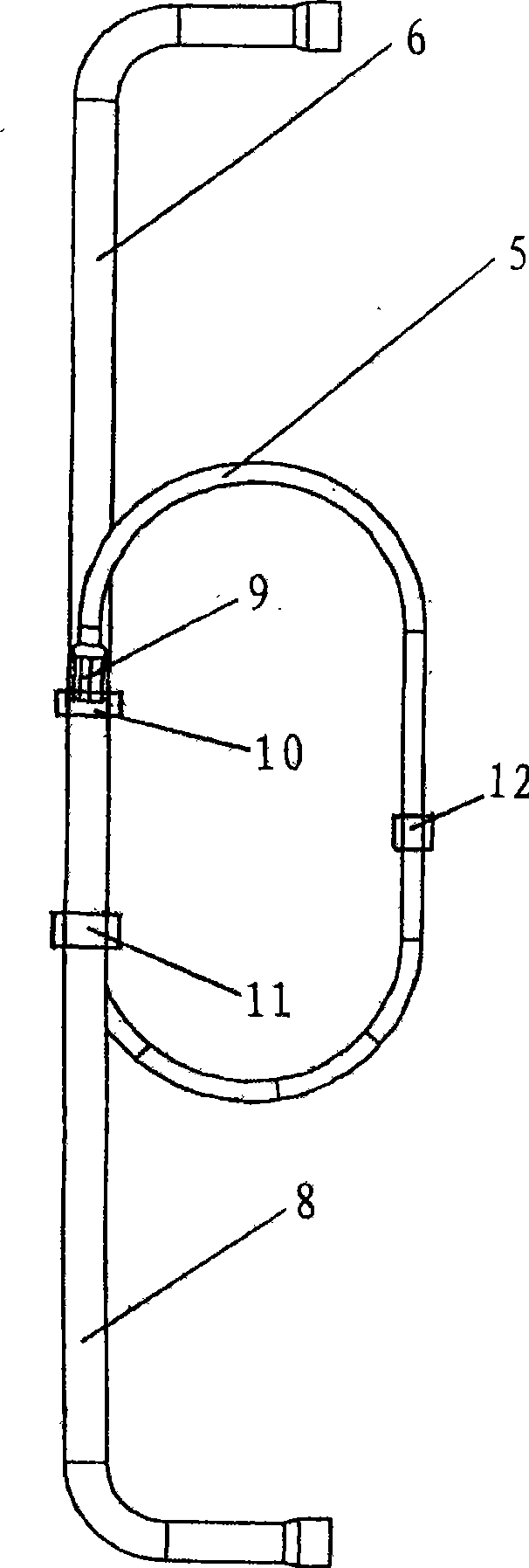 Throttle capillary tube fixing structure of air conditioner
