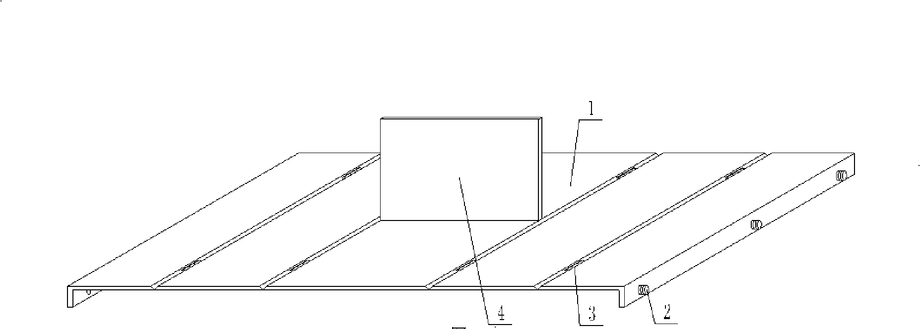 Mold for molding hollow thin wall component for filling concrete