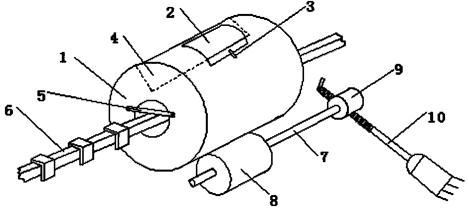Transport device for concave part