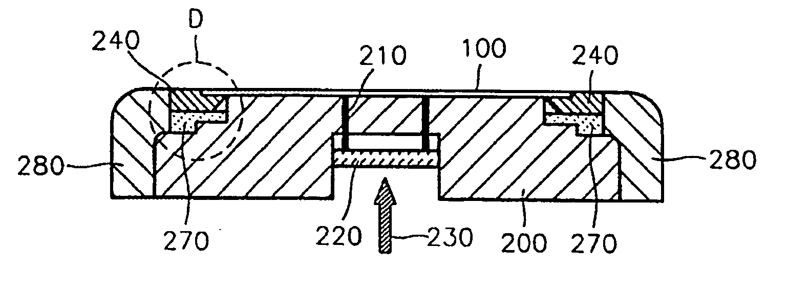 Process chamber used in manufacture of semiconductor device, capable of reducing contamination by particulates