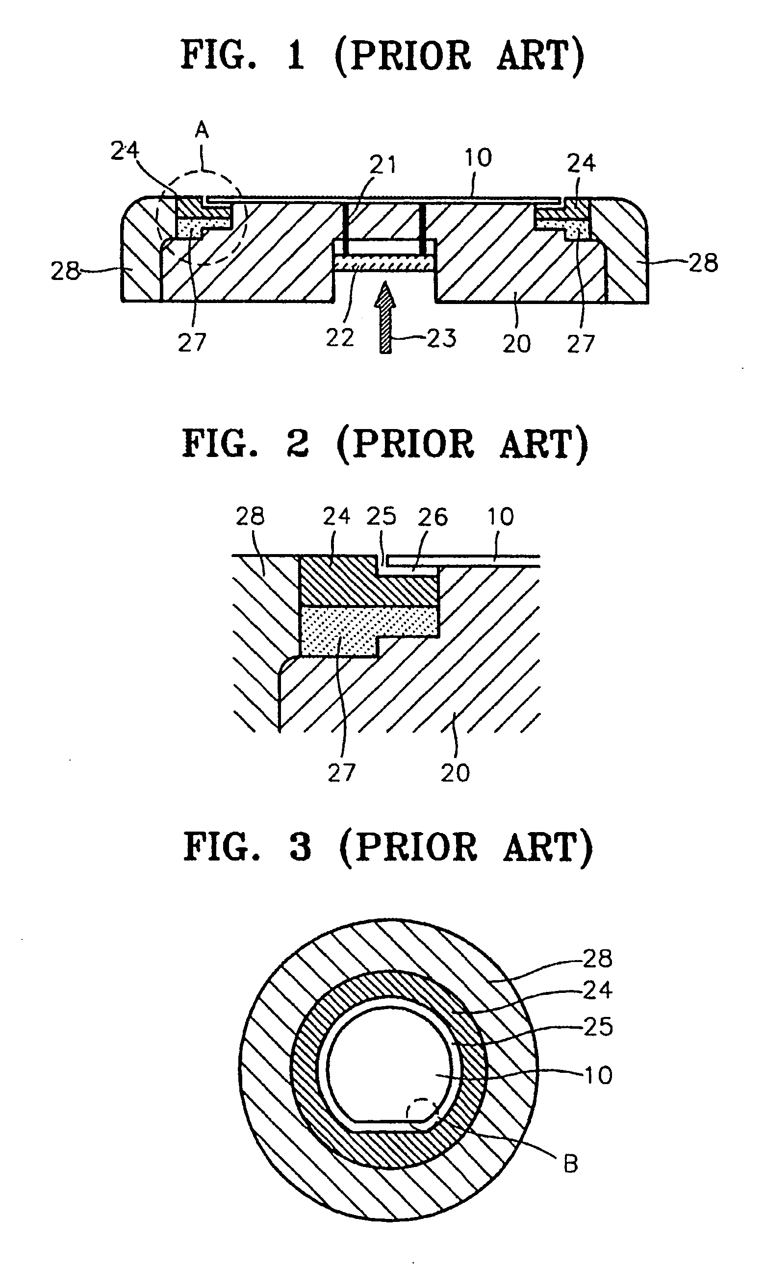 Process chamber used in manufacture of semiconductor device, capable of reducing contamination by particulates