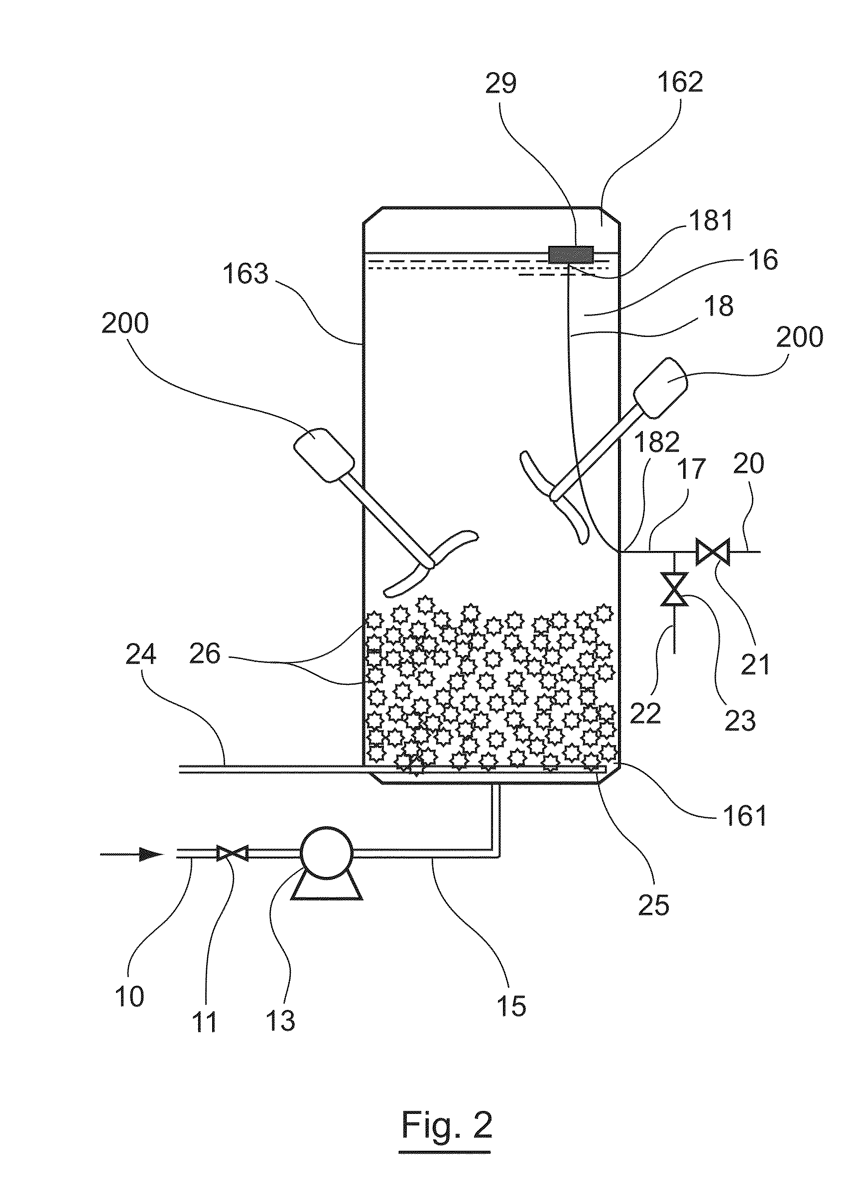 Method for the Sequenced Biological Treatment of Water Implementing Biomass Granules