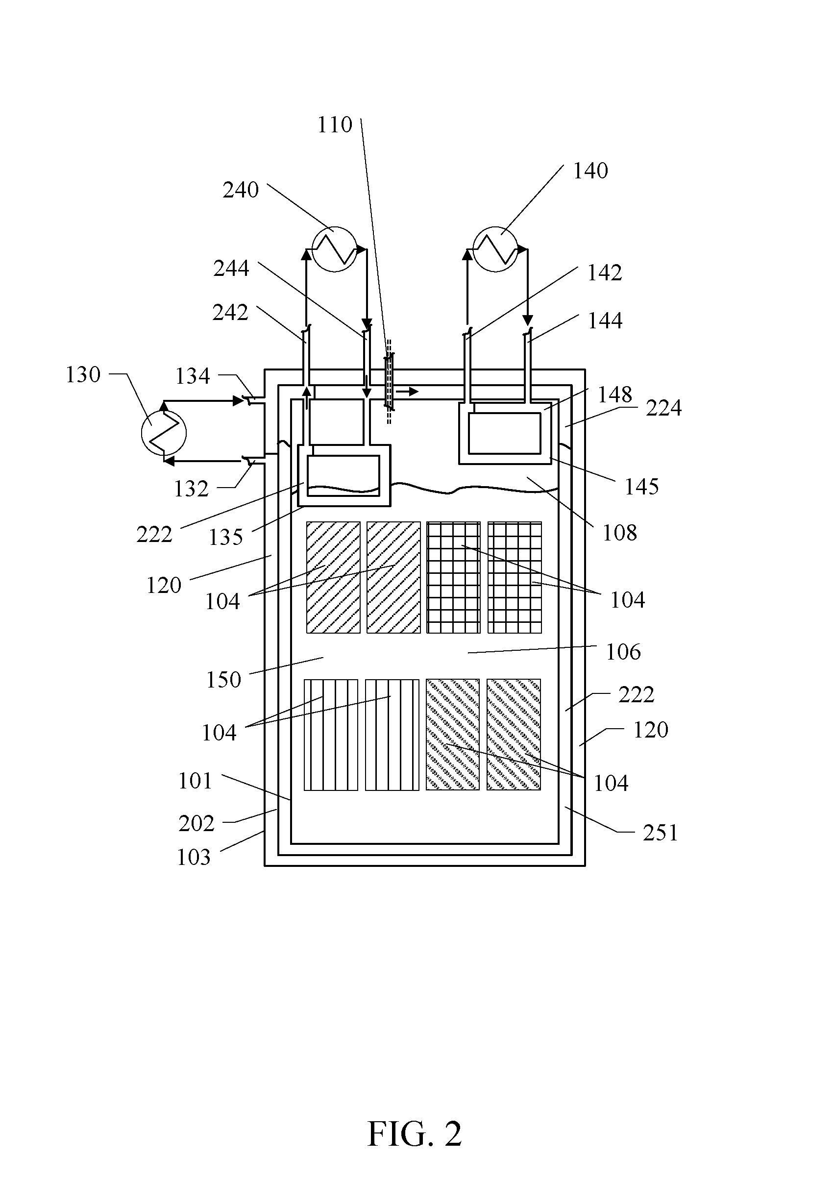 System and method for fluid cooling of electronic devices installed in a sealed enclosure