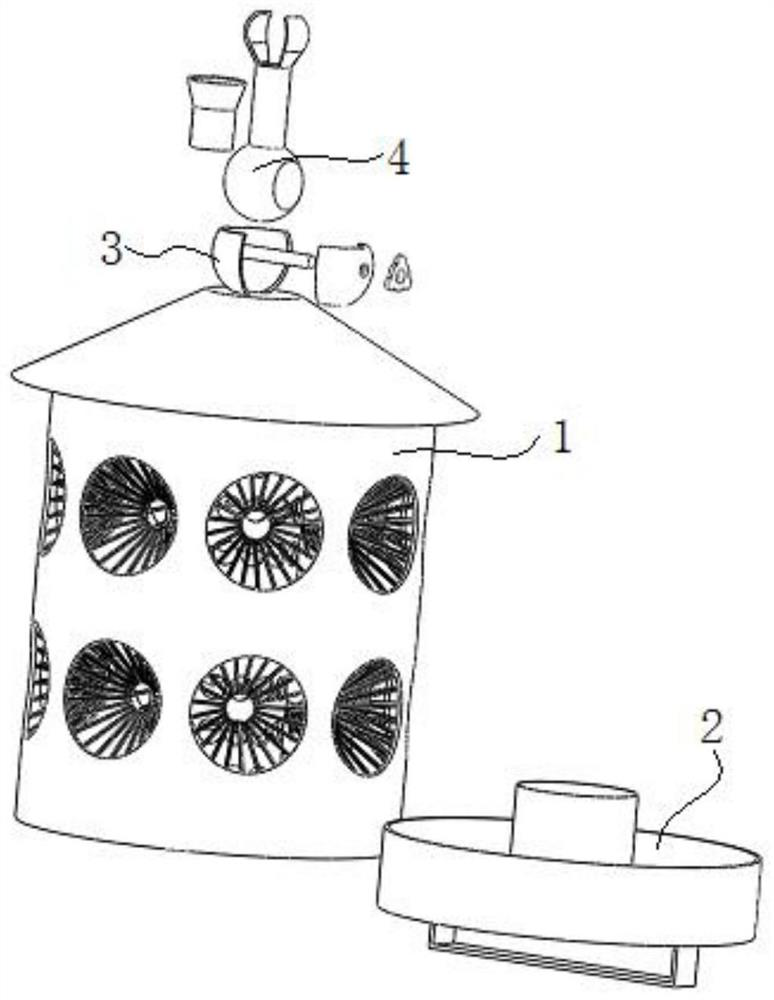 Comprehensive control command device for bursaphelenchus xylophilus