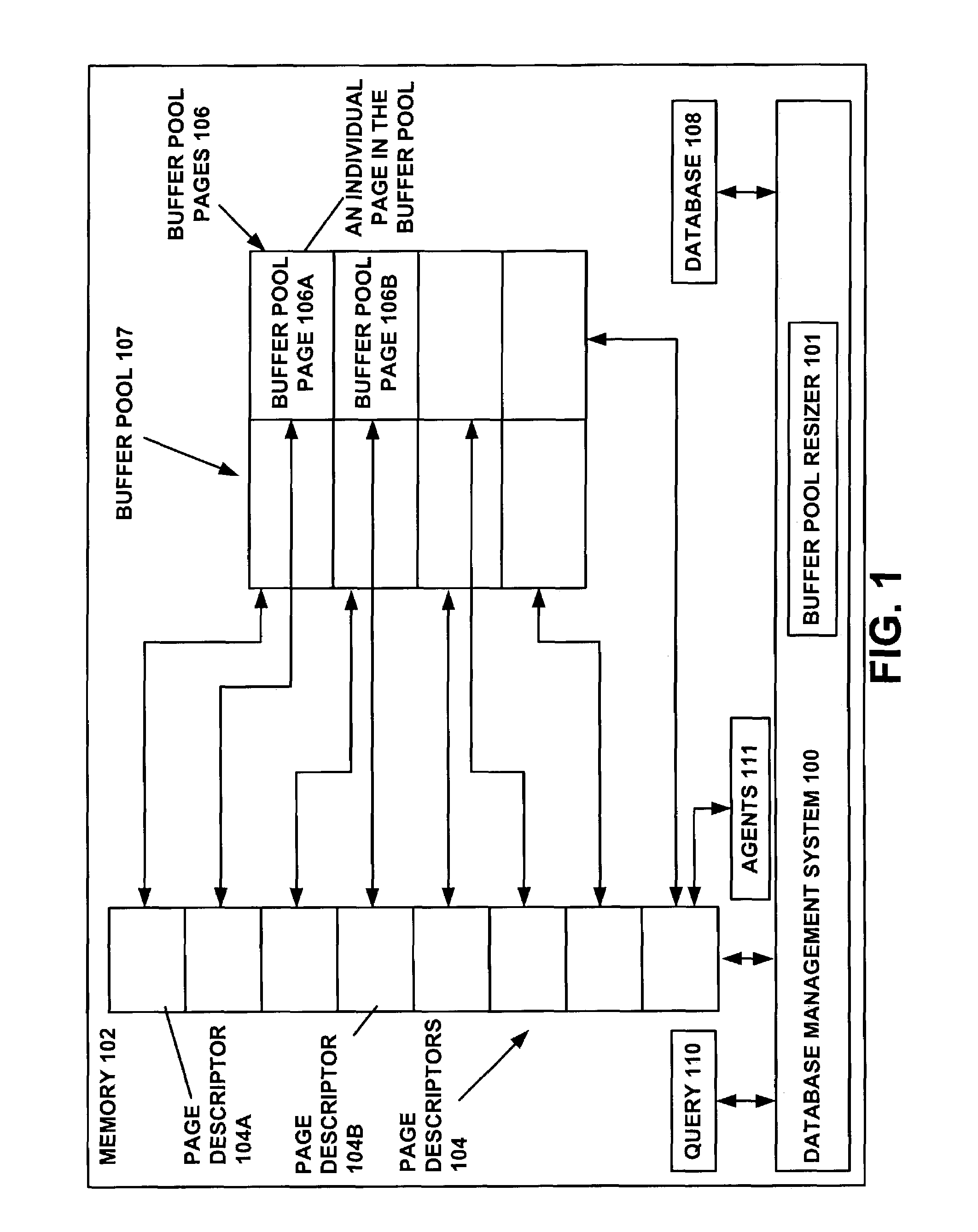System and method for relocating pages pinned in a buffer pool of a database system