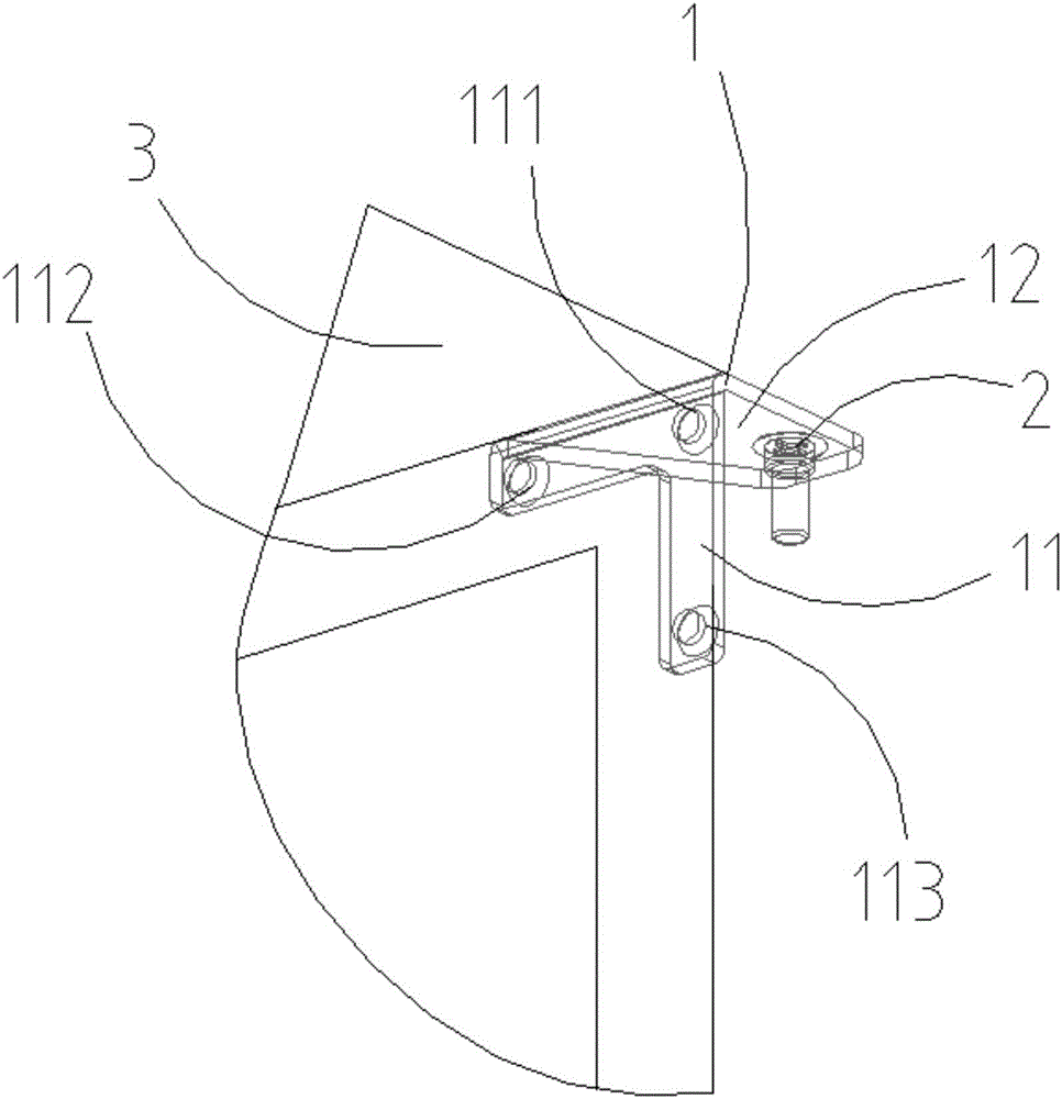 Wine cabinet hinge and wine cabinet