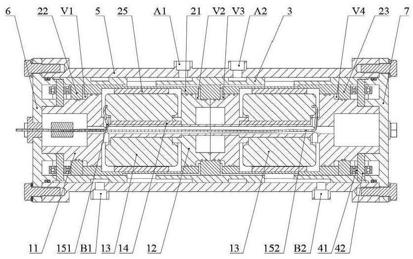 A two-dimensional motor combined piston pump