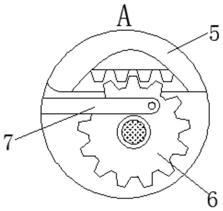 Shearing head of reinforcing steel bar batch shearing equipment for construction