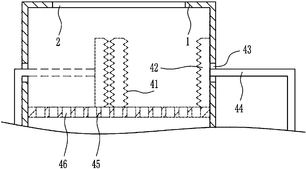 Chopping and grinding integrated device for organic tea processing