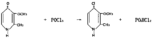 Method for heating pyridine salt B3 to prompt chlorination reaction
