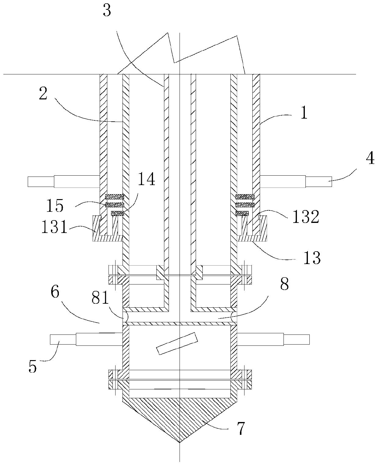 Cross-section-variable drilling tool for cement mixing pile