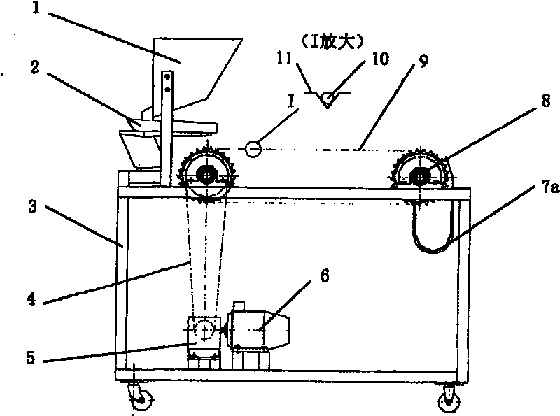 Cutting process method for chestnut and castanea henryi and equipment thereof