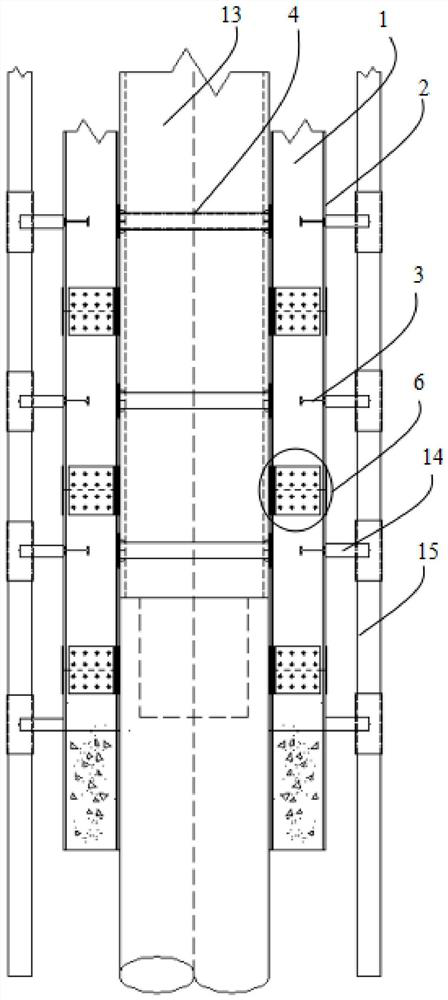 Deep water bare rock foundation construction device and method