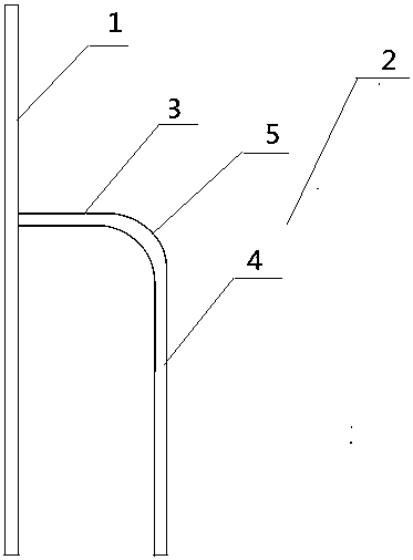 A pedestrian flow diversion device for passengers getting on and off a subway door