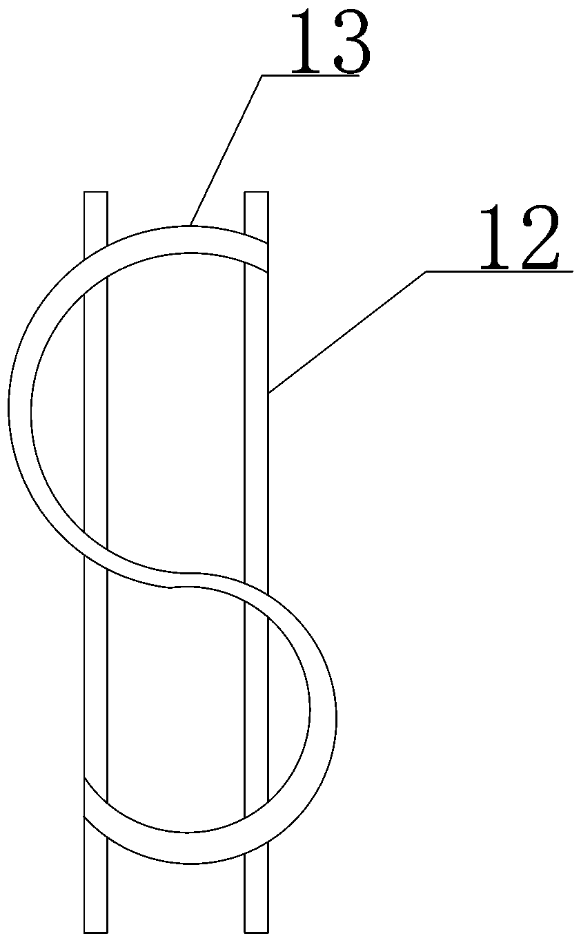 A pedestrian flow diversion device for passengers getting on and off a subway door