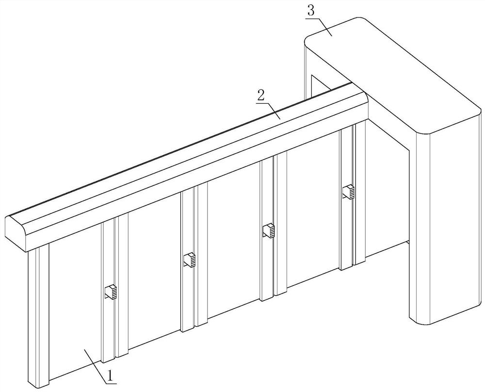 Push-pull shrinkable partition for building and shrinking method thereof