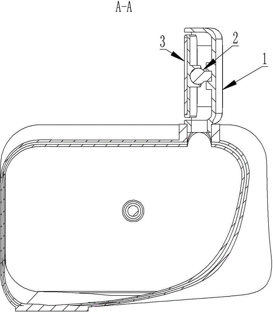 Automobile two-side front sight glass device