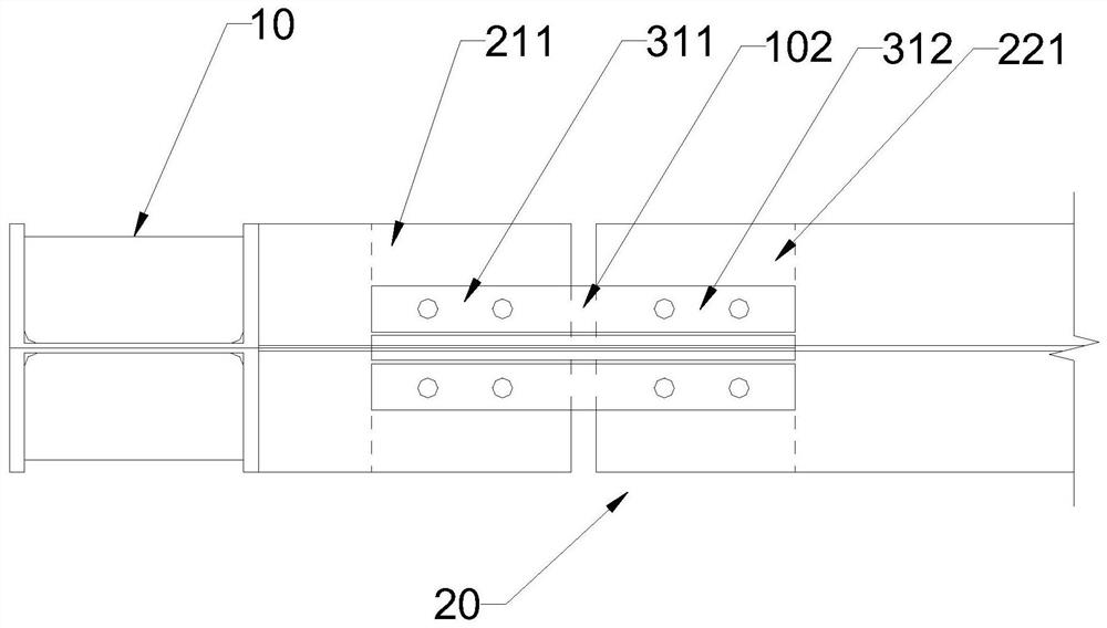 Novel rotary connection joint unit of assembly type buckling-restrained brace steel frame structure