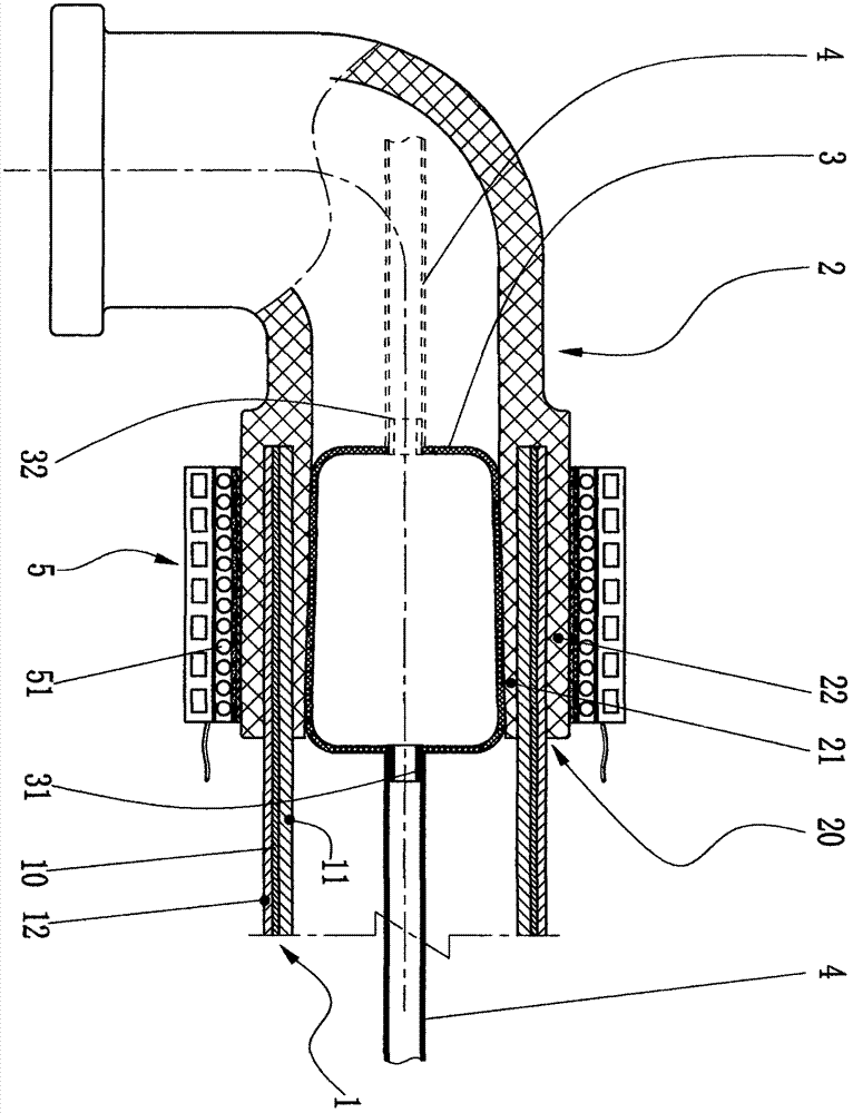 External expanding seamless hot-melt connection method for large-diameter steel-plastic composite pressure pipe