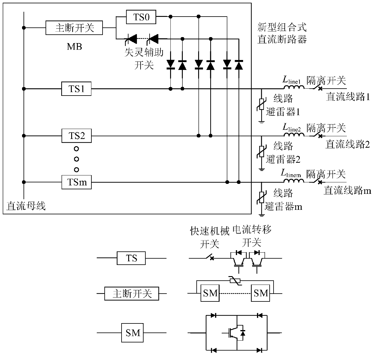 A New Topology of Combined DC Circuit Breaker