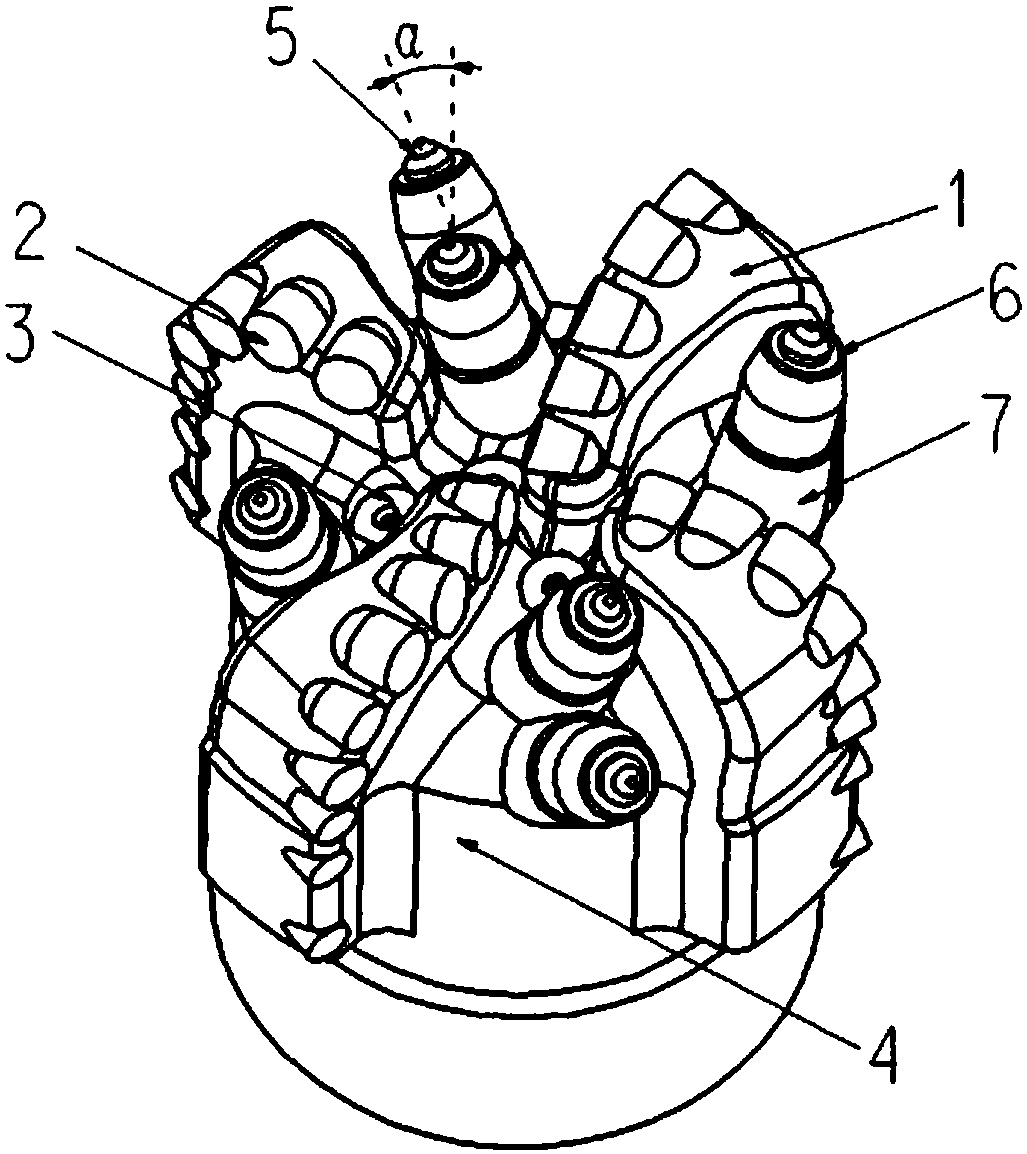 Combined cutting PDC drill bit with spin-tunneling tooth structure