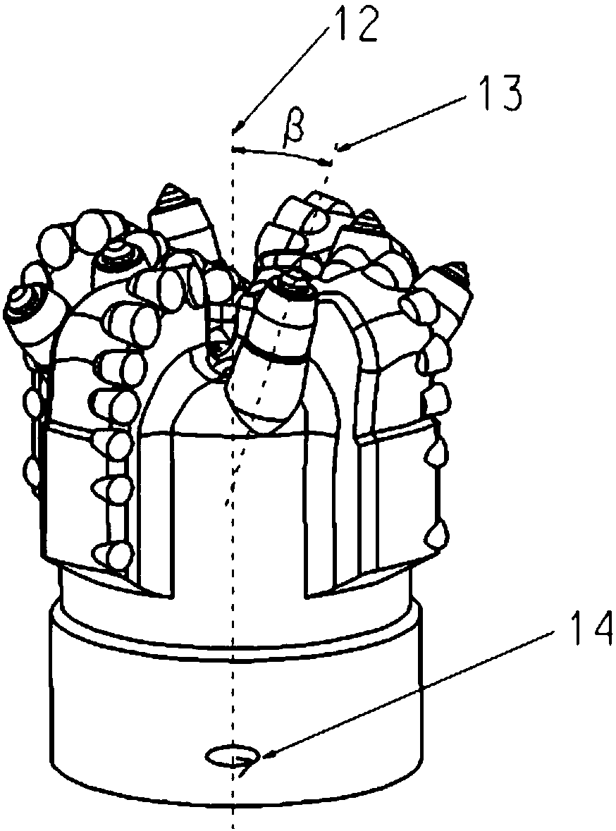 Combined cutting PDC drill bit with spin-tunneling tooth structure