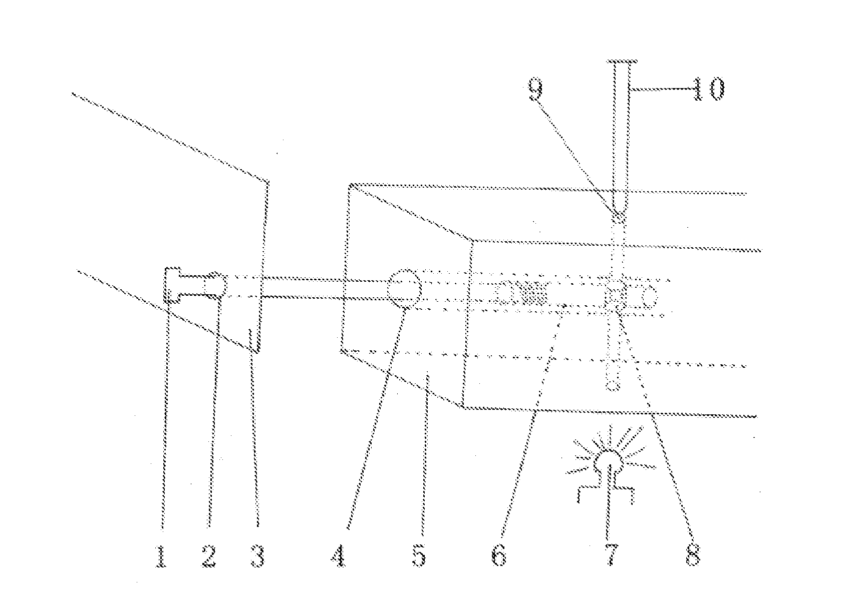 Connection structure for woodware part