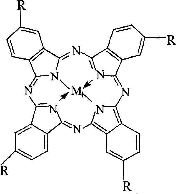 Process for preparing P-nitro benzoic acid by bionically catalystically oxidizing P-nitro toluene with oxygen