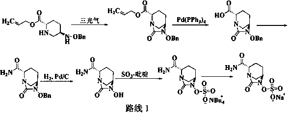 A kind of preparation method of improved avibactam sodium intermediate compound