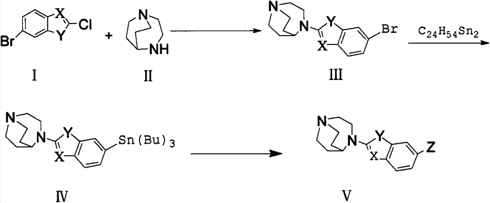 A kind of α7 nicotinic acetylcholine receptor ligand and its preparation method