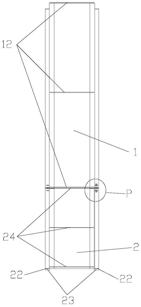 Typical formwork for concrete drainage pipe junction plaster band construction, and construction method