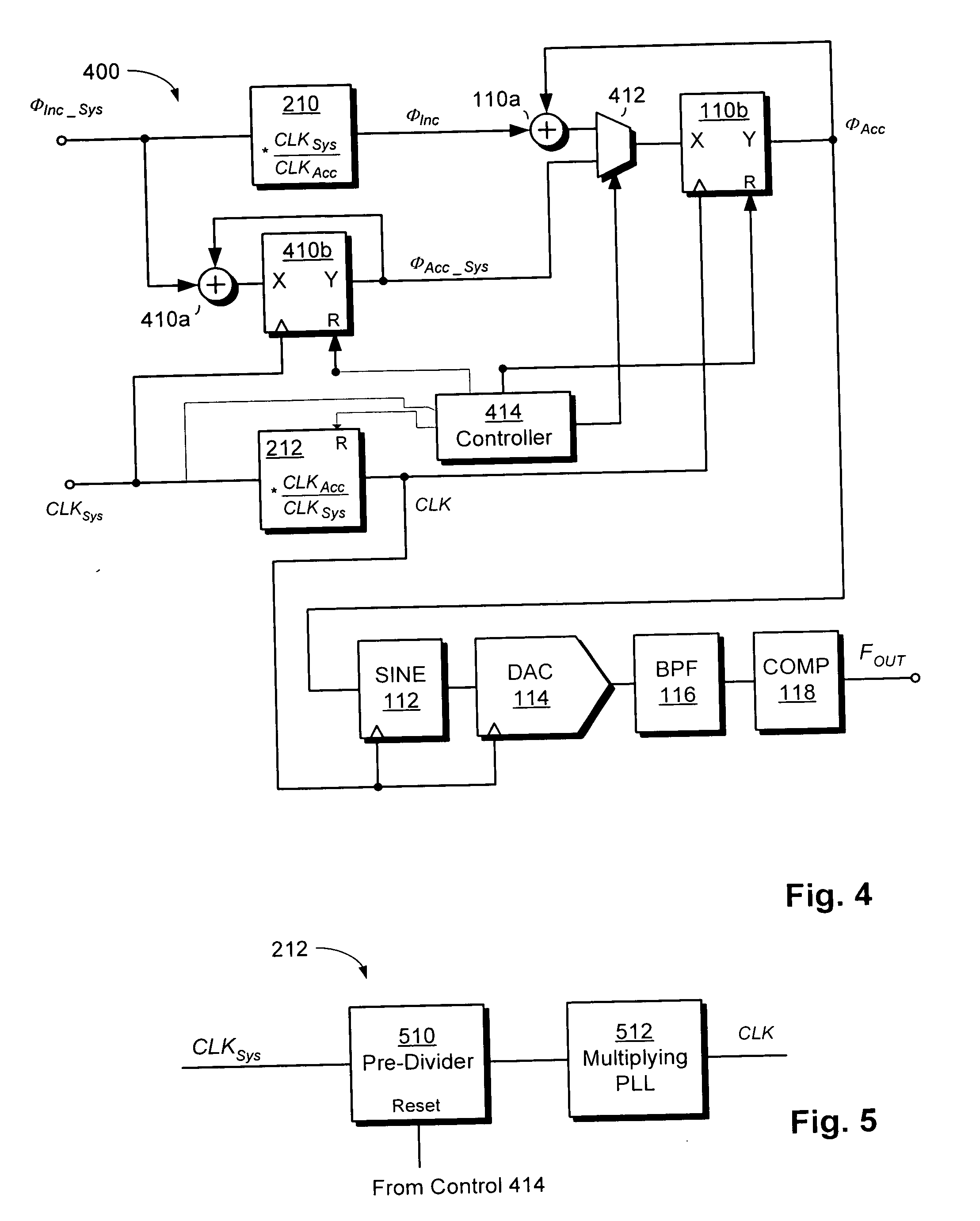 DDS circuit with arbitrary frequency control clock