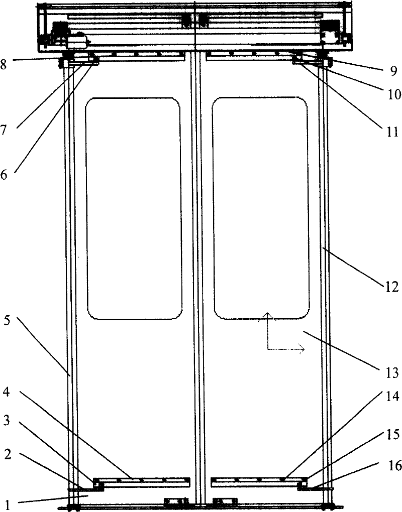 Coach door-motor system