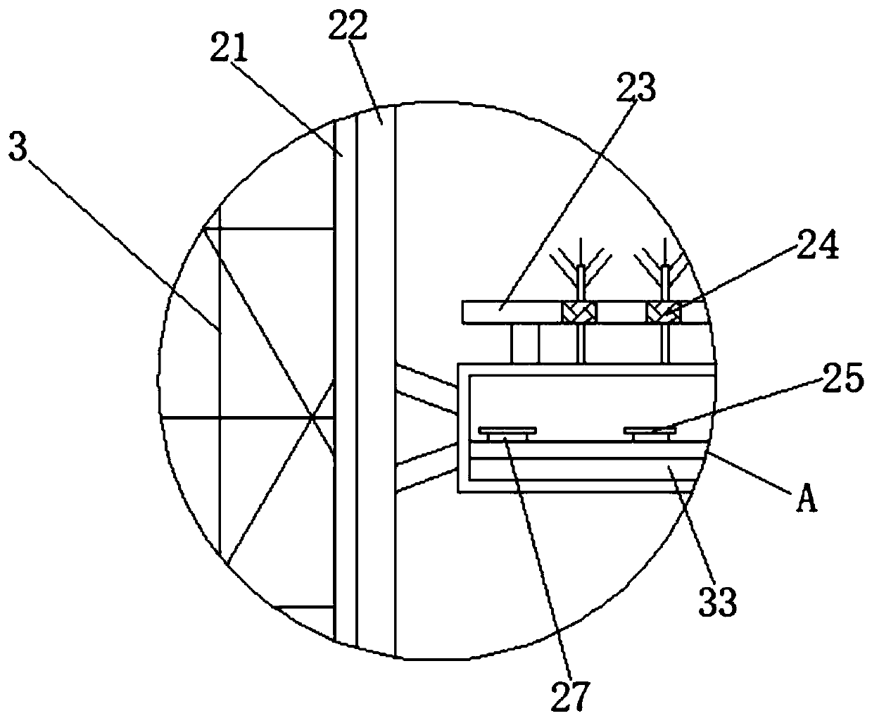 Tobacco seedling cultivation device