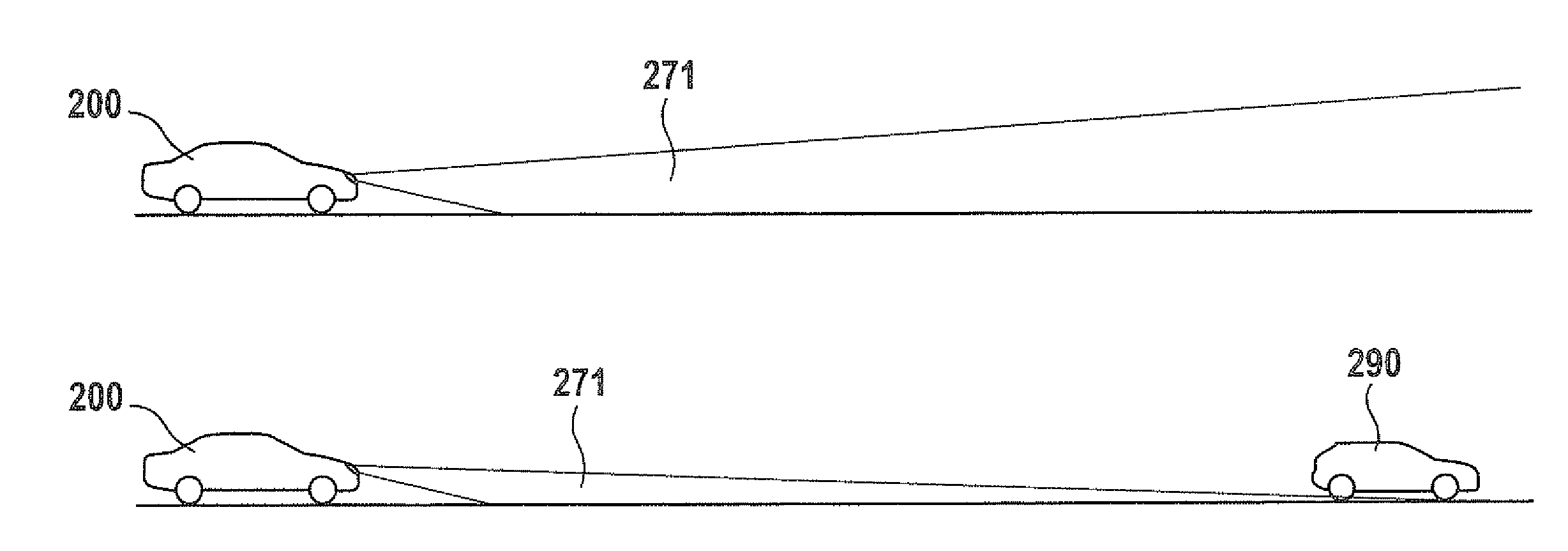 Method and device for controlling a light emission of a headlight of a vehicle