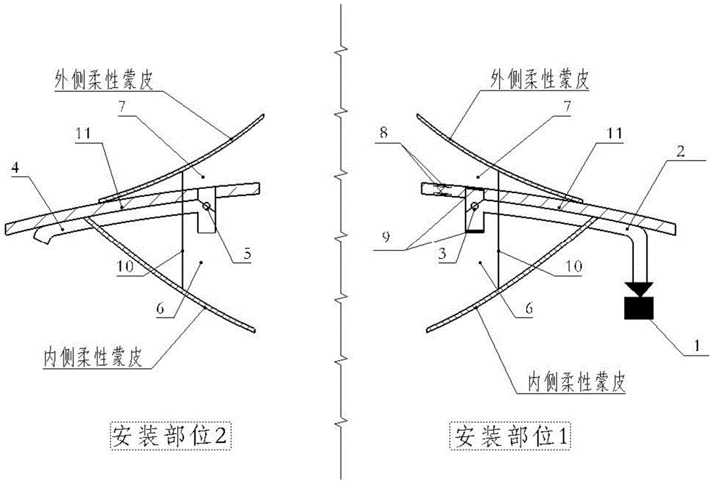 An Adaptive Deformation Driving Device of Bulky Inlet Based on Flexible Skin