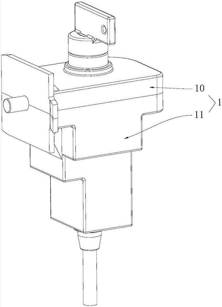 Electric lock based on stroke detection