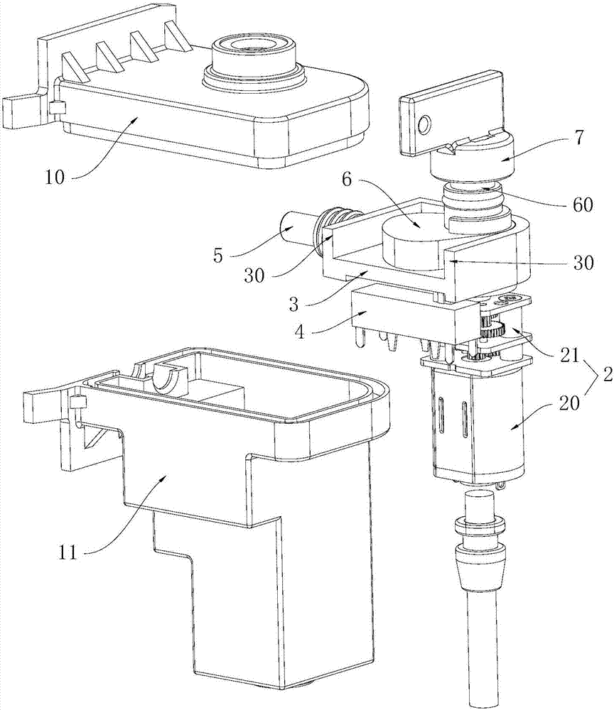 Electric lock based on stroke detection