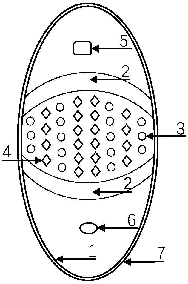 Three-dimensional motion patch based on dynamic vertical vibration