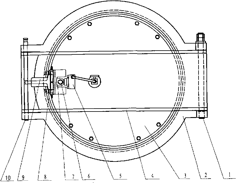 Lock-ring safety quick open blind plate