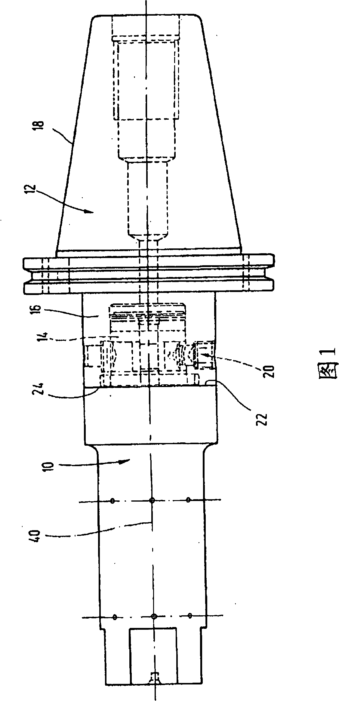 Device for detachably coupling two parts