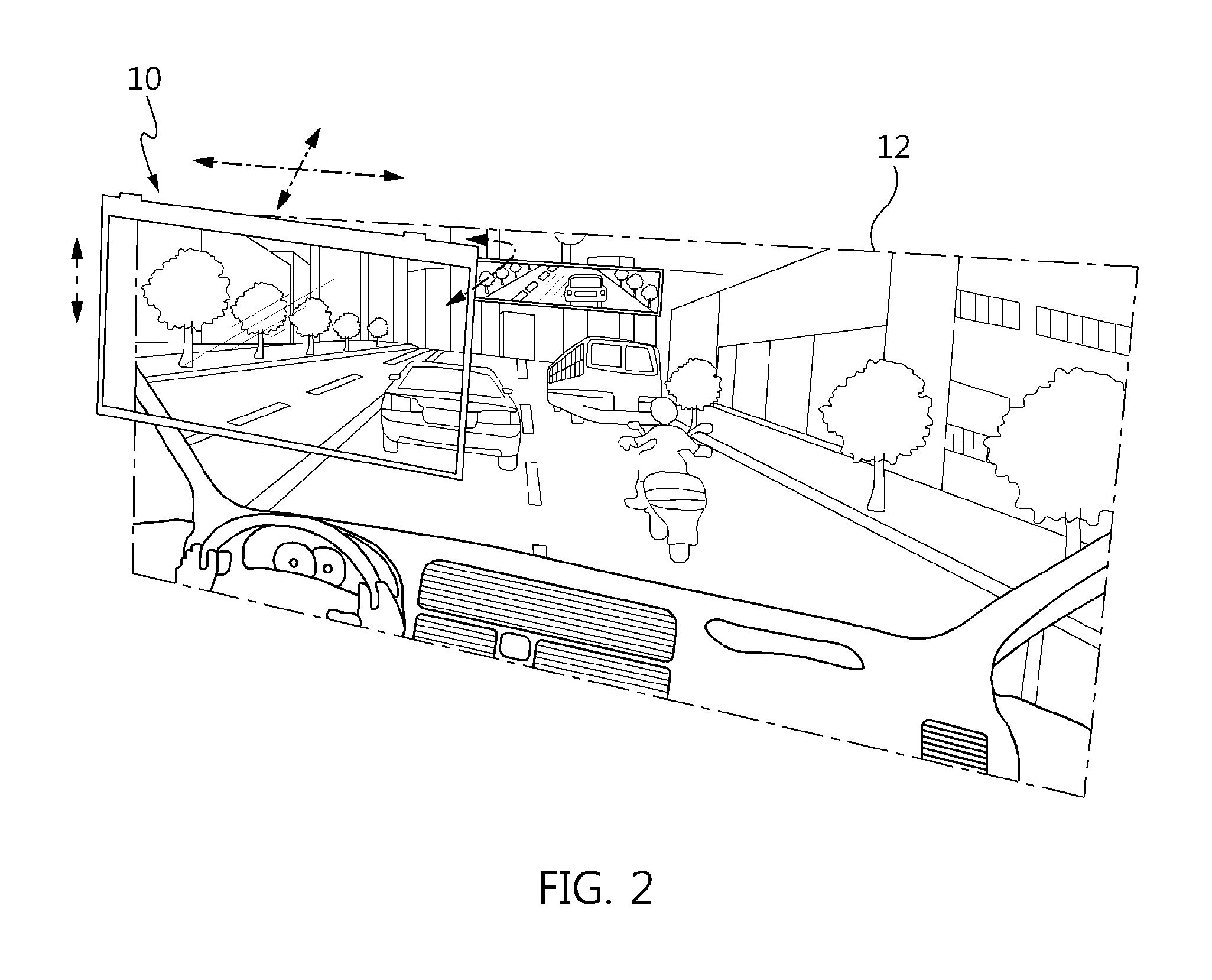 Automotive augmented reality head-up display apparatus and method