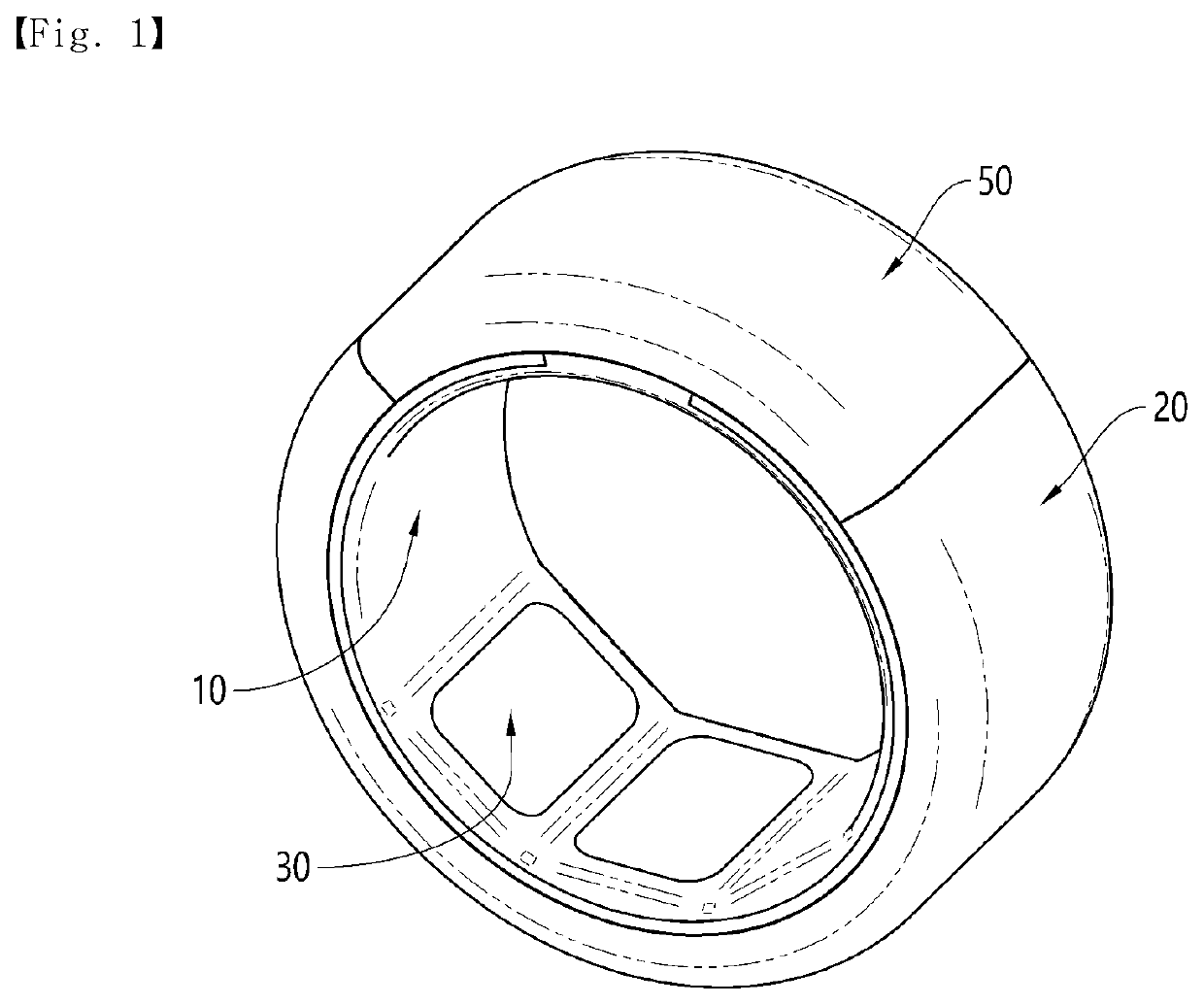 Ring-shaped biometric signal sensing device