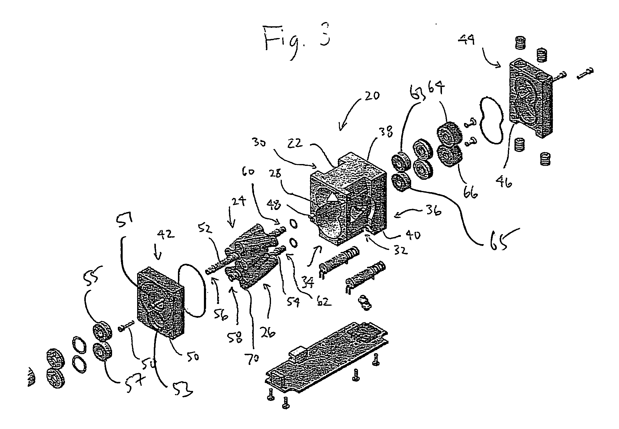 Method and apparatus for reducing noise in a roots-type blower